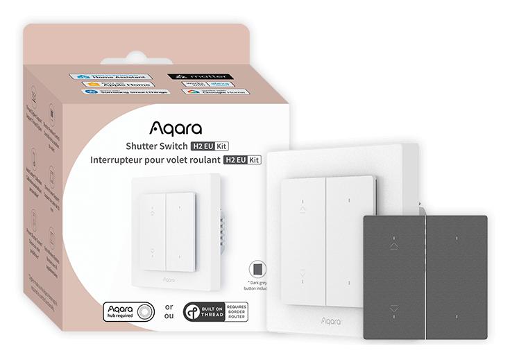 Aqara Light Switch H2 EU Безжичен Сив, Бяла | JAR Computers Aqara Light Switch H2 EU Безжичен Сив, Бяла