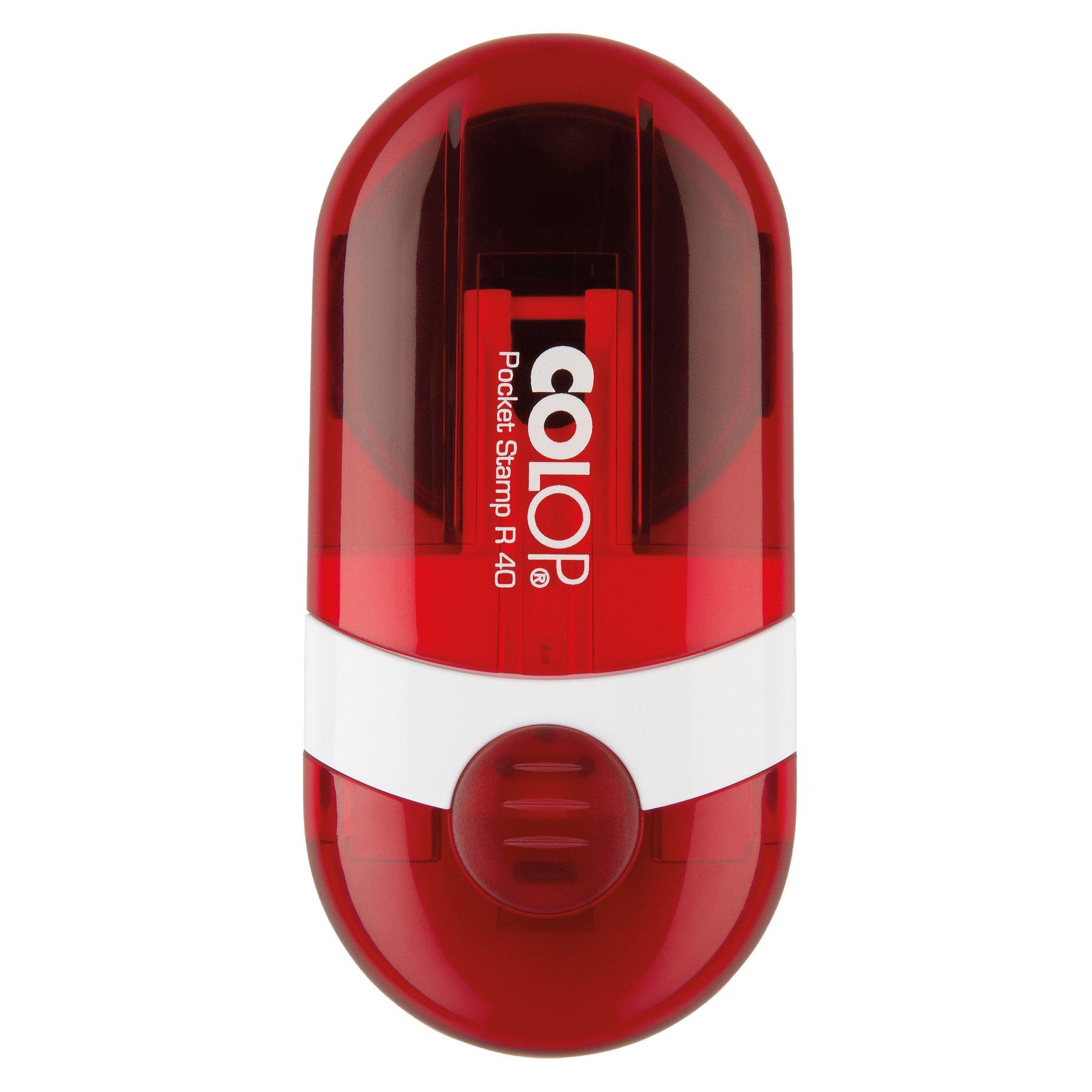Colop Печат Pocket Stamp R 40, джобен, кръгъл, 40 mm, син цвят на отпечатъка | JAR Computers Colop Печат Pocket Stamp R 40, джобен, кръгъл, 40 mm, син цвят на отпечатъка