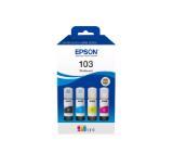 Epson 103 EcoTank 4-colour Multipack оригинални мастила 4 цвята | JAR Computers Epson 103 EcoTank 4-colour Multipack оригинални мастила 4 цвята