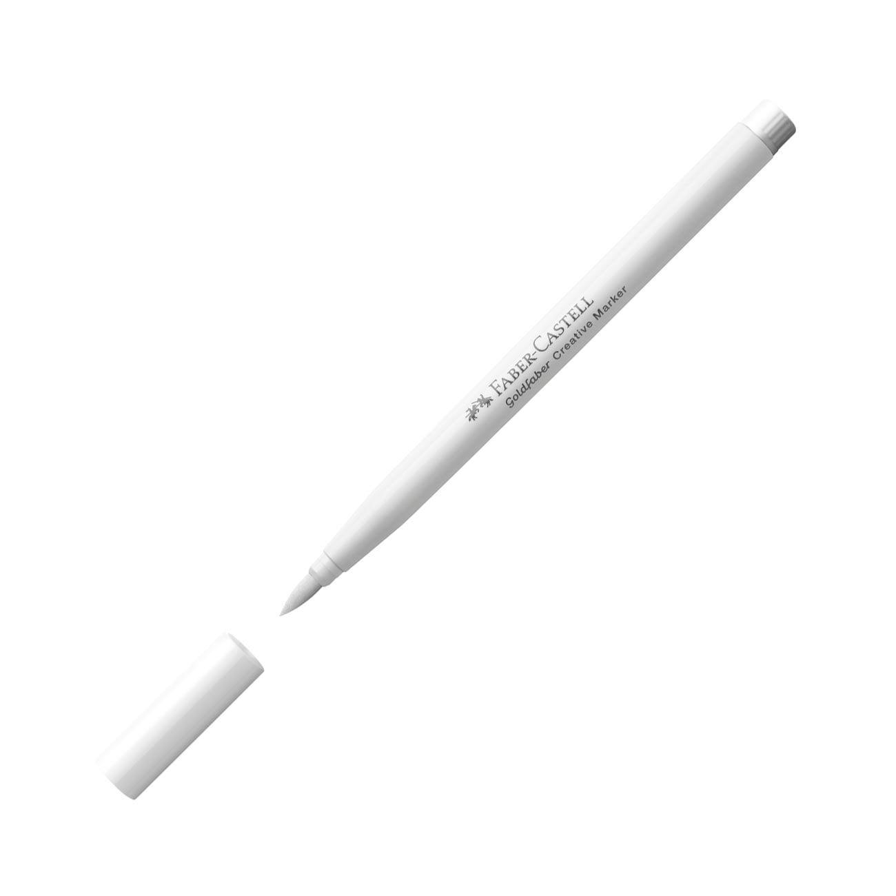 Faber-Castell Маркер-четка Creative, № 501, бял