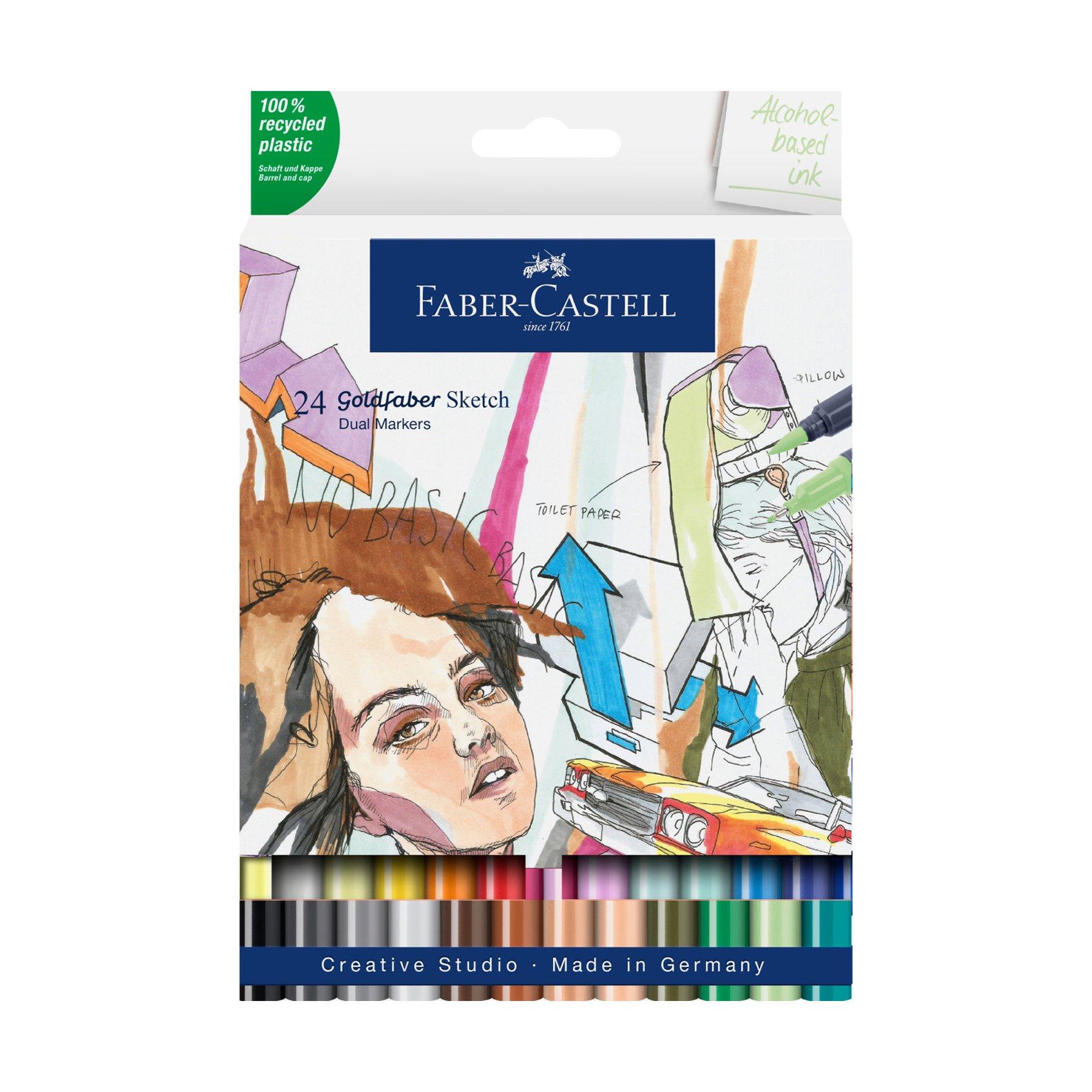 Faber-Castell Маркер Goldfaber Sketch, 24 броя | JAR Computers Faber-Castell Маркер Goldfaber Sketch, 24 броя