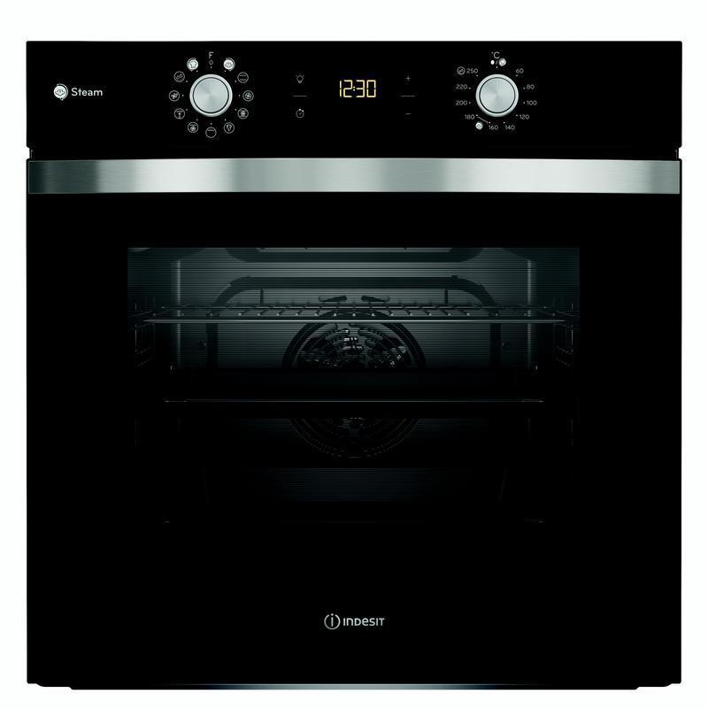 Фурна за вграждане Indesit IFWS 4841 JH BL*** , 71 , Push бутони , А+ , Водно почистване