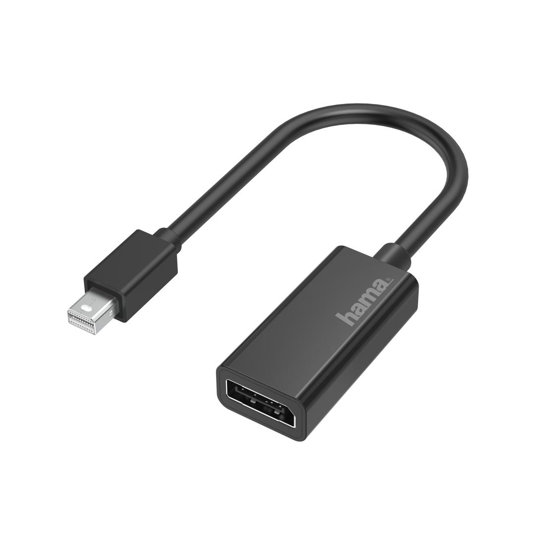 Hama 00200331 адаптер за видео кабел Mini DisplayPort DisplayPort Черен | JAR Computers Hama 00200331 адаптер за видео кабел Mini DisplayPort DisplayPort Черен