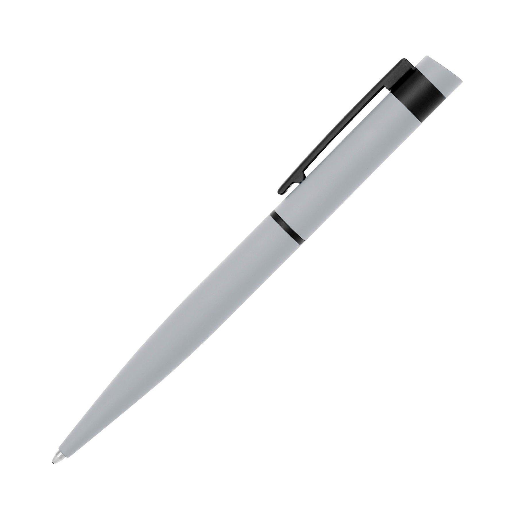 Hugo Boss Химикалка Loop Matt, в кутия, сива