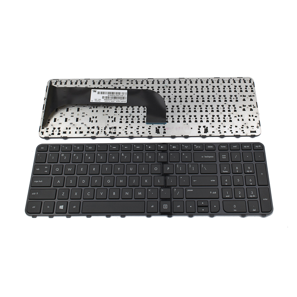 Клавиатура за лаптоп HP Pavilion M6 M6-1000 M6t-1000 Черна с Лъскава Рамка с Кирилица / Glossy Frame Black | JAR Computers Клавиатура за лаптоп HP Pavilion M6 M6-1000 M6t-1000 Черна с Лъскава Рамка с Кирилица / Glossy Frame Black