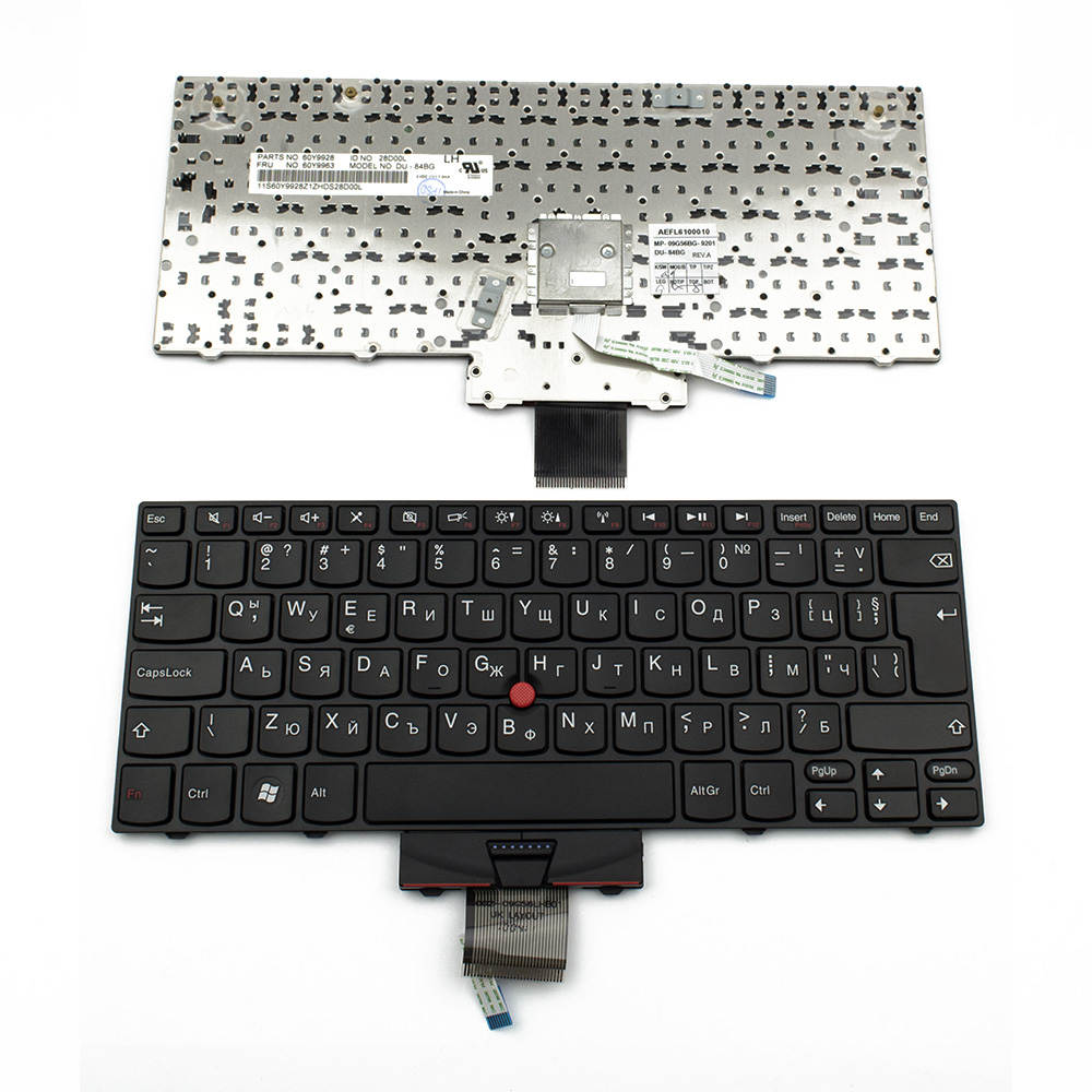 Клавиатура за лаптоп Lenovo ThinkPad Edge E10 Black Frame Black With Pointing Stick / Черна с Черна Рамка с Кирилица - Оригинална | JAR Computers Клавиатура за лаптоп Lenovo ThinkPad Edge E10 Black Frame Black With Pointing Stick / Черна с Черна Рамка с Кирилица - Оригинална