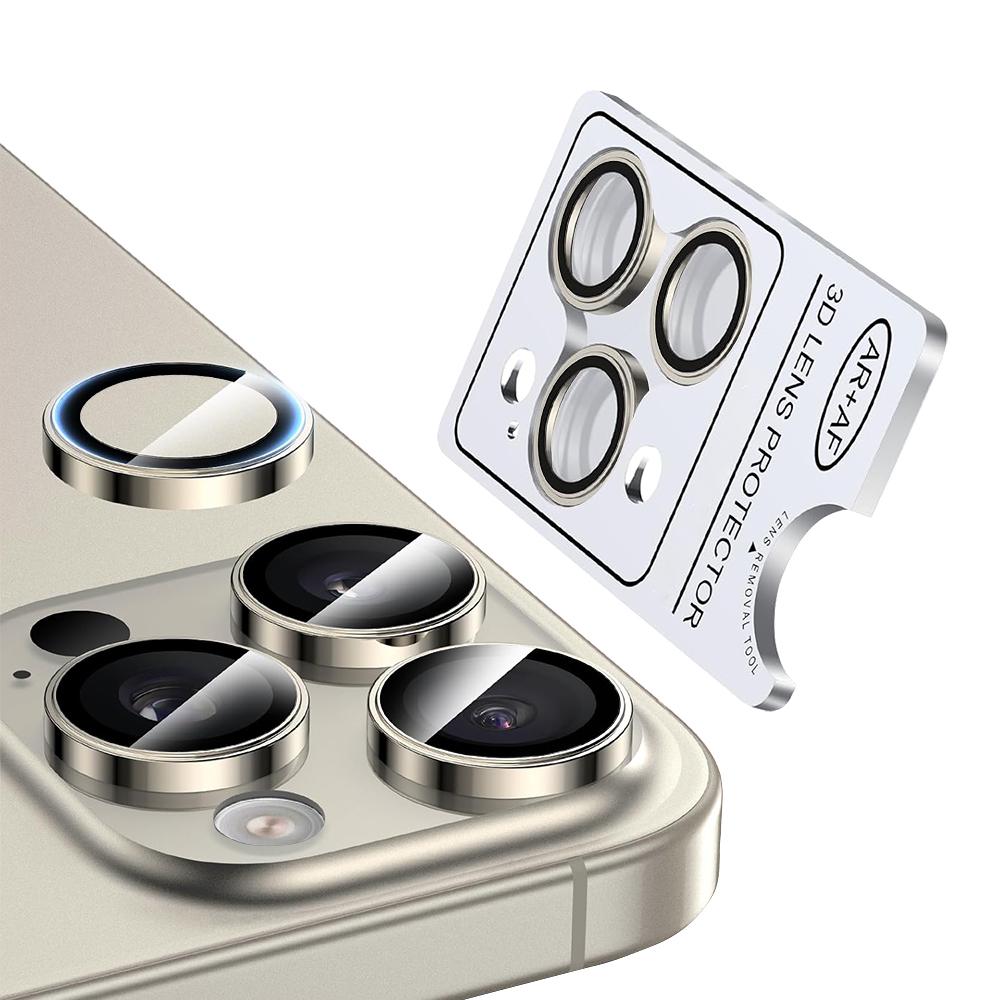 Metal Camera Lens Apple iPhone 16 Pro/16 Pro Max /естествен титаний/ NORDIC | JAR Computers Metal Camera Lens Apple iPhone 16 Pro/16 Pro Max /естествен титаний/ NORDIC