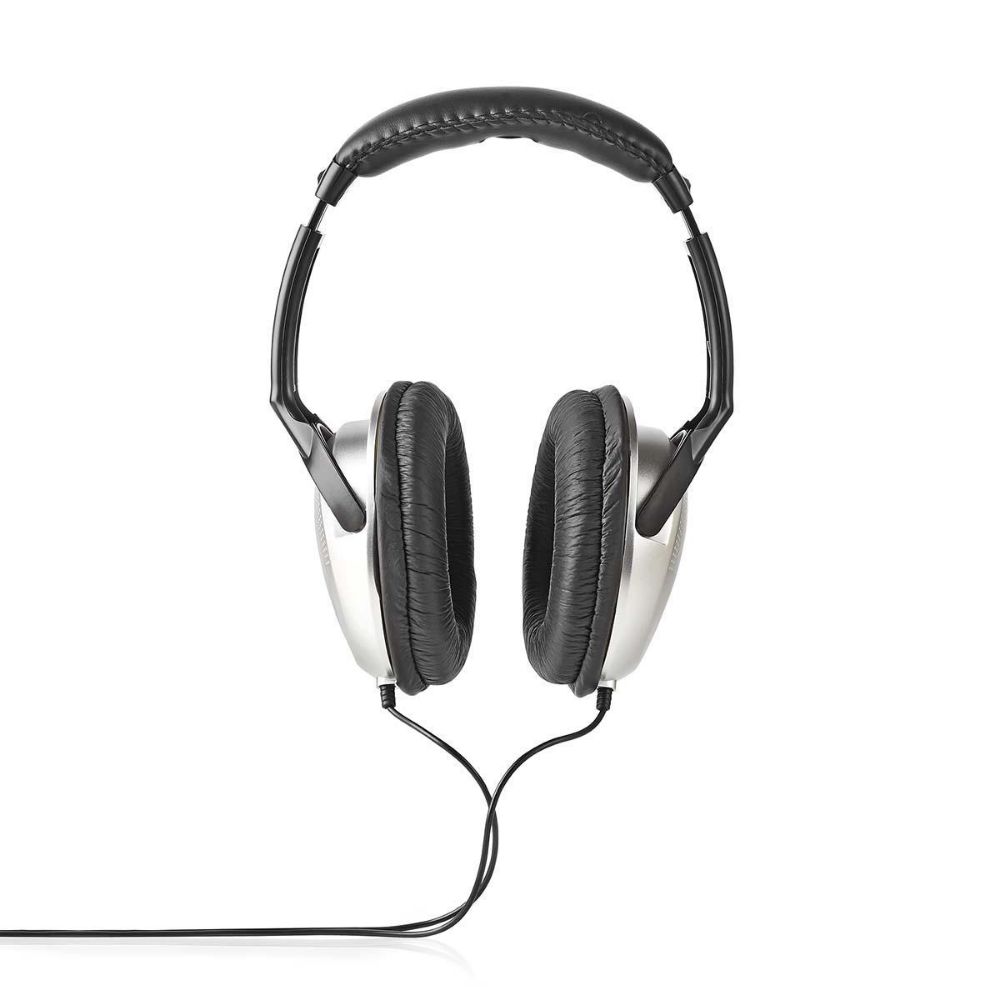 Nedis Wired Over Ear TV Headset Silver (HPWD1201BK) (NEDHPWD1201BK) | JAR Computers Nedis Wired Over Ear TV Headset Silver (HPWD1201BK) (NEDHPWD1201BK)