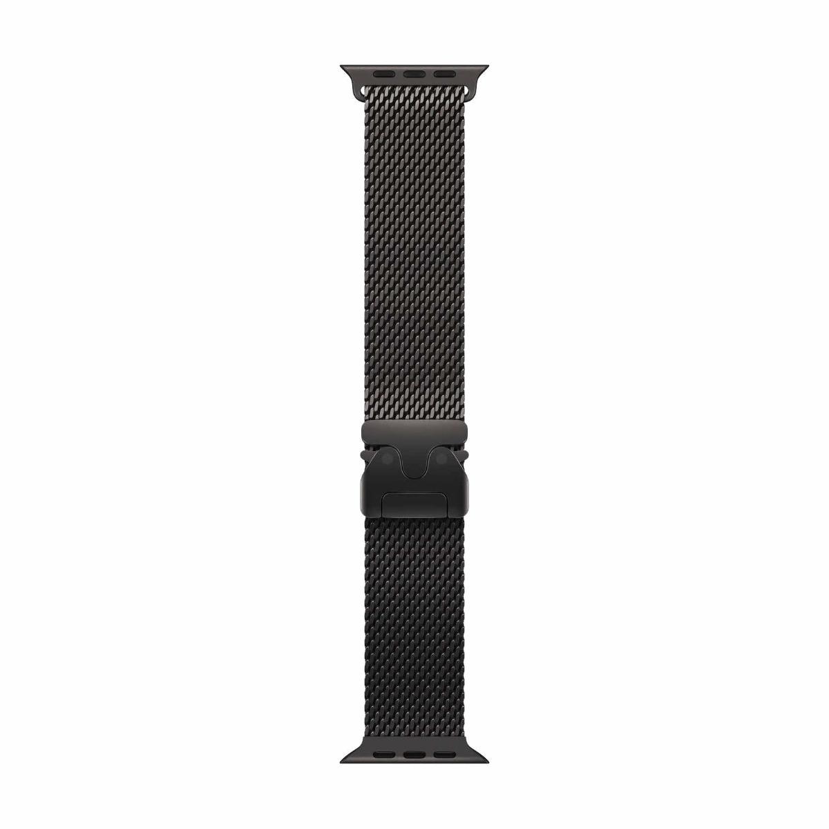 Оригинална титаниева каишка за Apple Watch Ultra, Ultra 2, Ultra 3 49мм - Apple Black Titanium Milanese Loop Medium (черен) (bulk) | JAR Computers Оригинална титаниева каишка за Apple Watch Ultra, Ultra 2, Ultra 3 49мм - Apple Black Titanium Milanese Loop Medium (черен) (bulk)