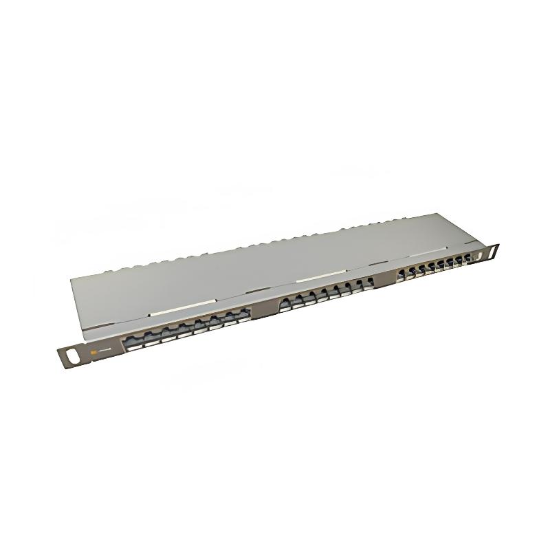 Панел 19" 0.5U 24xRJ45 cat. 6 STP - Solarix SX24HD-6-STP-SL | JAR Computers Панел 19" 0.5U 24xRJ45 cat. 6 STP - Solarix SX24HD-6-STP-SL