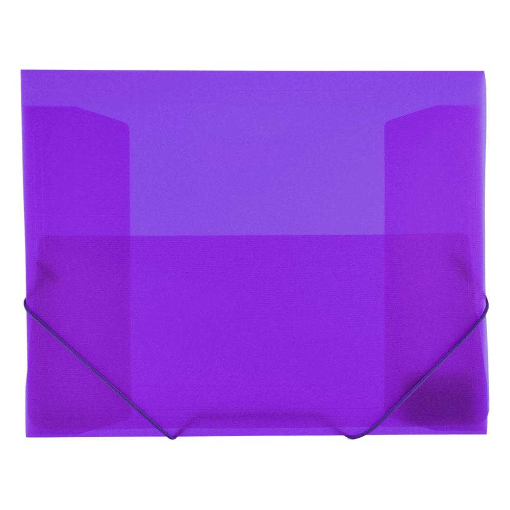 Папка pvc с ластик OfBox Maxi+ пр. лилав