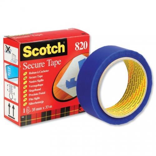 Секретна лента Scotch® 820 blue secure tape | JAR Computers Секретна лента Scotch® 820 blue secure tape