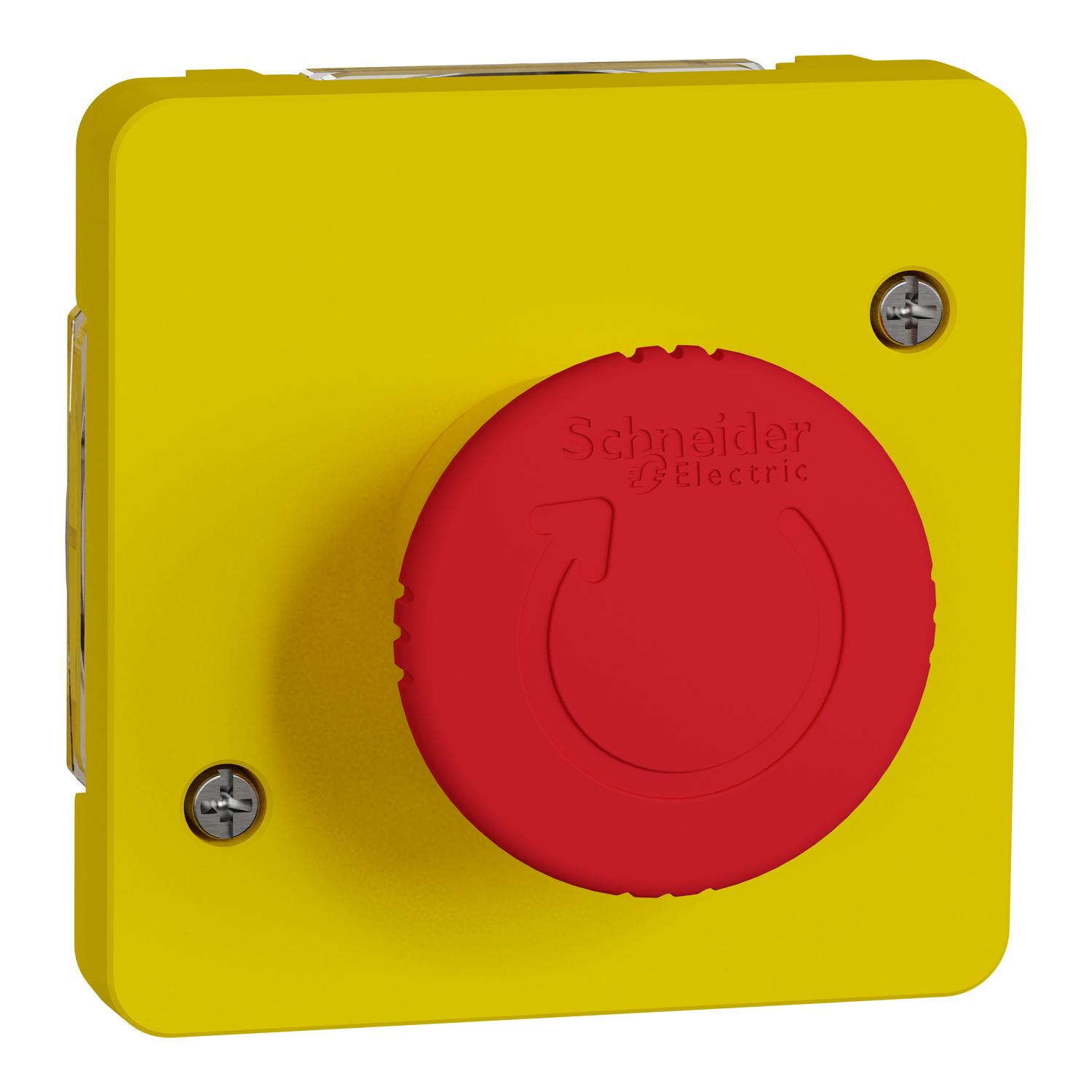 Авариен изключвател със завъртане механизъм IP55 Антрацит - SCHNEIDER ELECTRIC Mureva Styl MUR35053 | JAR Computers Авариен изключвател със завъртане механизъм IP55 Антрацит - SCHNEIDER ELECTRIC Mureva Styl MUR35053