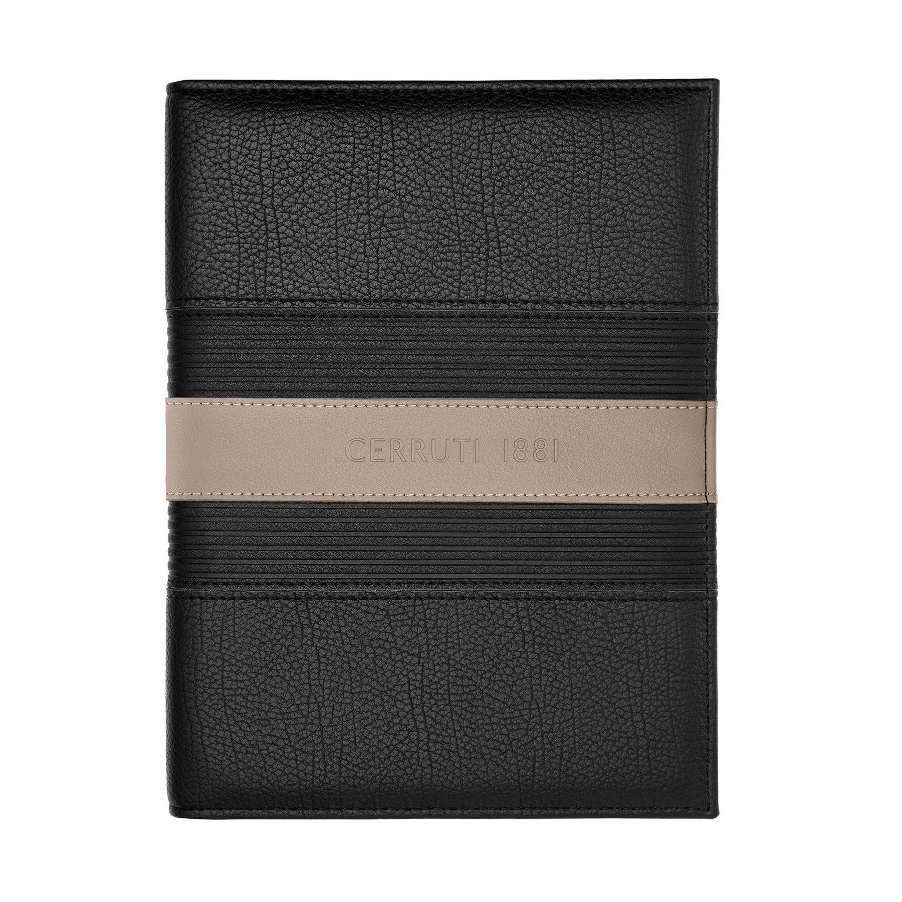 Cerruti 1881 Папка Delano, A5, бежово-черна | JAR Computers Cerruti 1881 Папка Delano, A5, бежово-черна