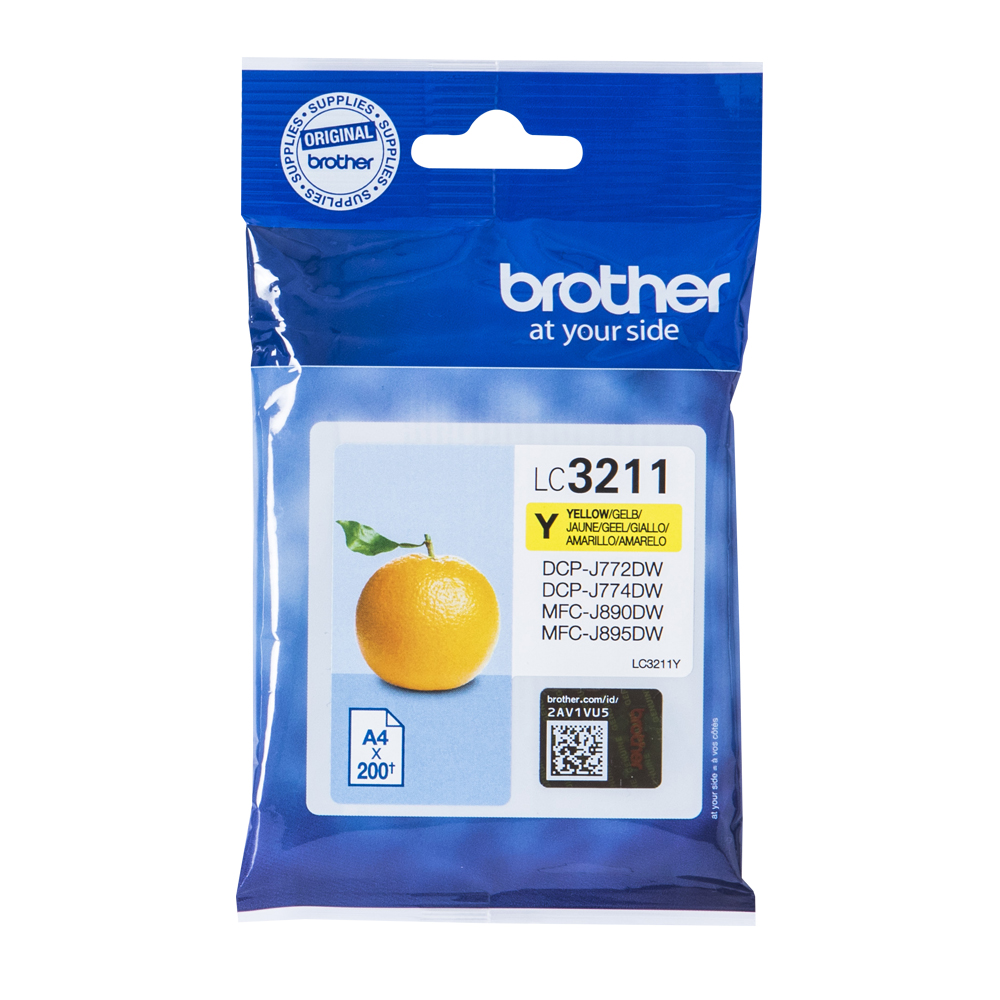 DCP-J 572 DW/MFC-J 491 DW/497 DW890 DW YELLOW CRTR (BRO-LC-3211Y)