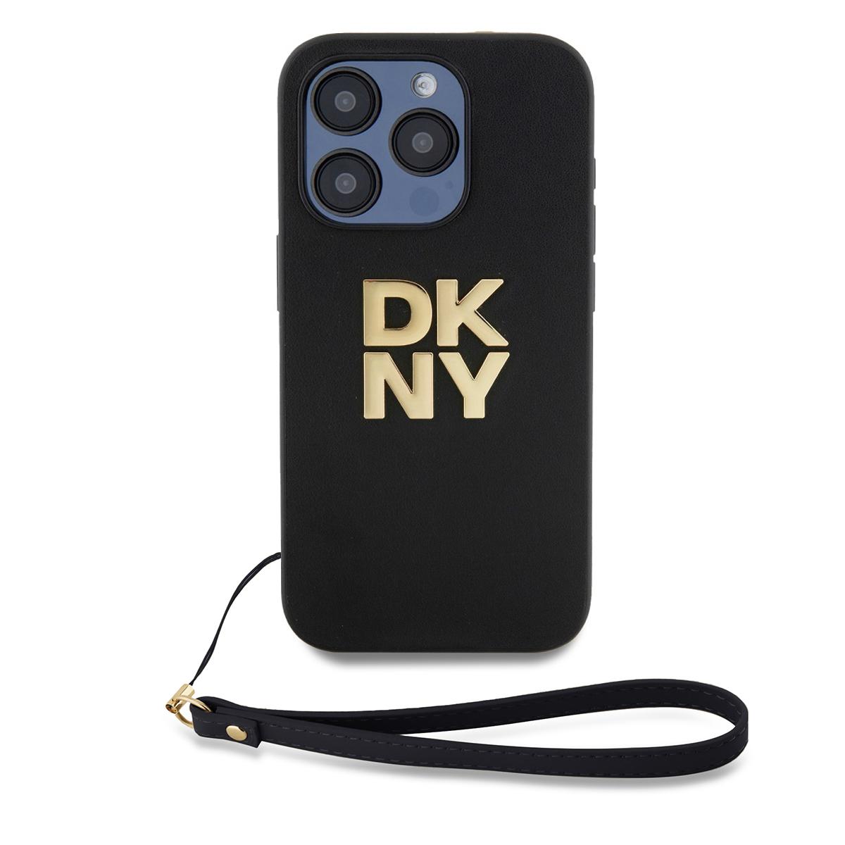 DKNY Калъф Apple iPhone 14 Pro, PU Leather Stack Logo + Wrist Strap, черен - DKHCP14LPBSWSK | JAR Computers DKNY Калъф Apple iPhone 14 Pro, PU Leather Stack Logo + Wrist Strap, черен - DKHCP14LPBSWSK