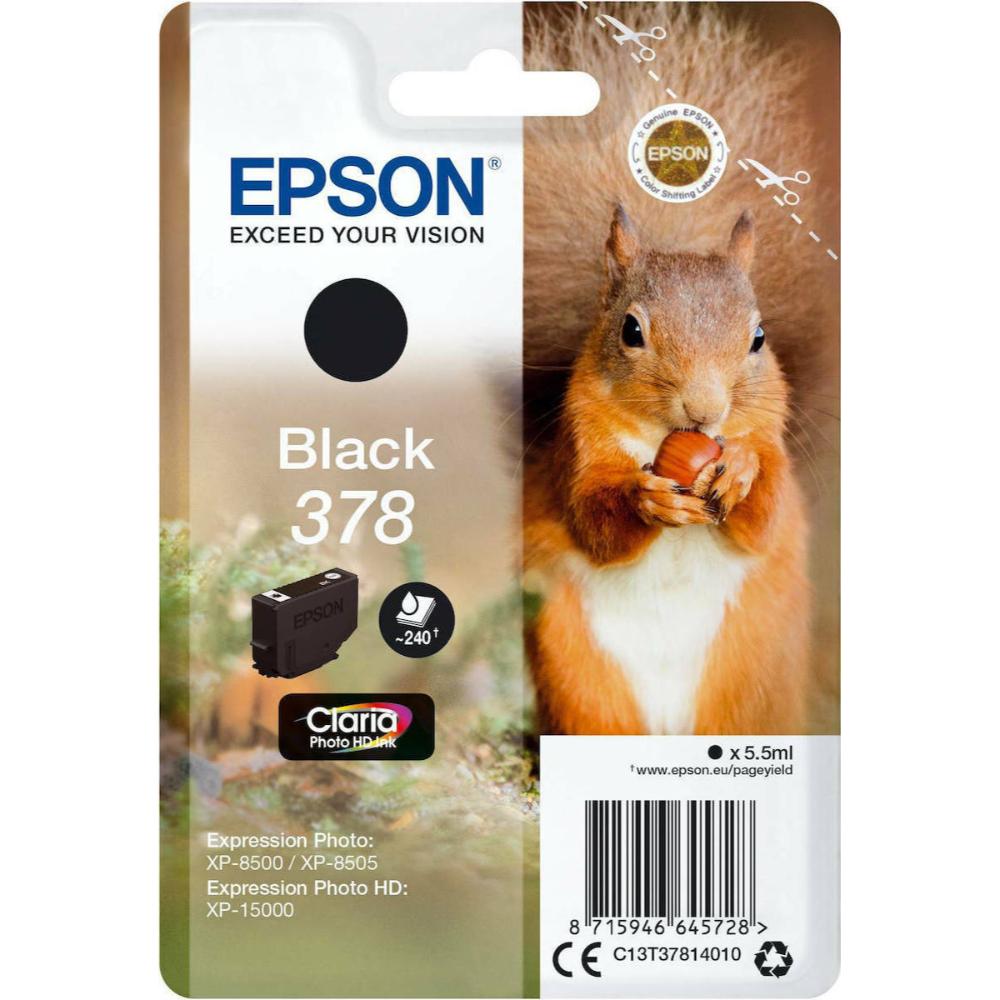 Epson Μελάνι Inkjet 378 Black (C13T37814010) (EPST37814010)