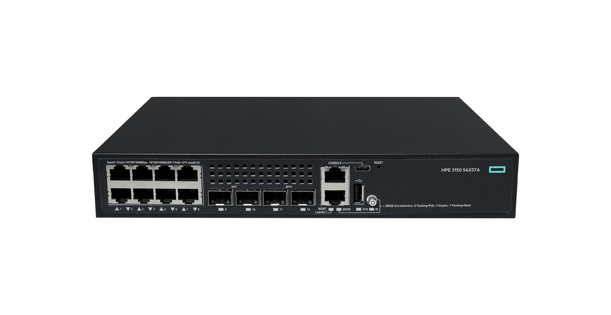 HPE CW 2150 8p 10M/100M/1G PoE+ 2p SFP 1G 2p SFP+ 1G/10G 125W Управляем Gigabit Ethernet (10/100/1000) Захранване по Ethernet (PoE) Черен | JAR Computers HPE CW 2150 8p 10M/100M/1G PoE+ 2p SFP 1G 2p SFP+ 1G/10G 125W Управляем Gigabit Ethernet (10/100/1000) Захранване по Ethernet (PoE) Черен