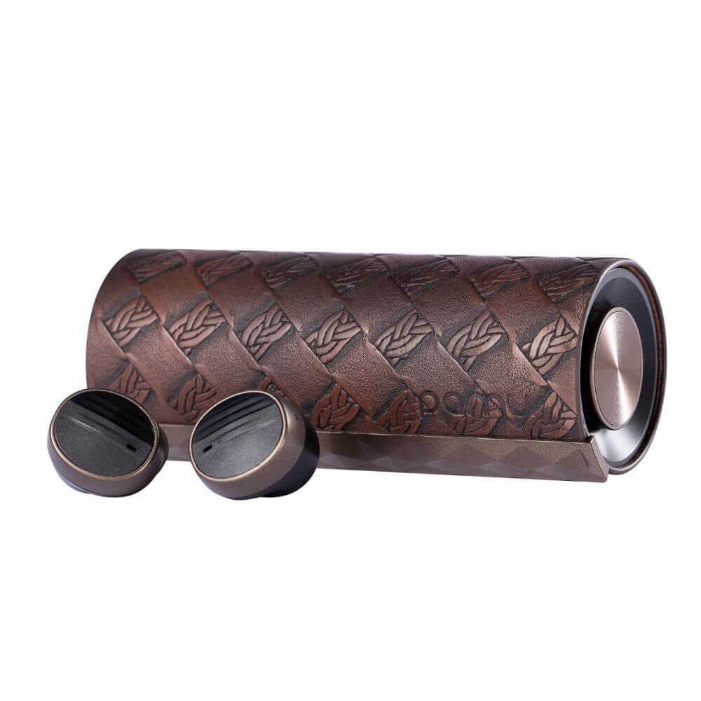 Иновативни безжични Bluetooth слушалки с микрофон (кафяв) - PaMu Scroll TWS Headset Glory Edition | JAR Computers Иновативни безжични Bluetooth слушалки с микрофон (кафяв) - PaMu Scroll TWS Headset Glory Edition