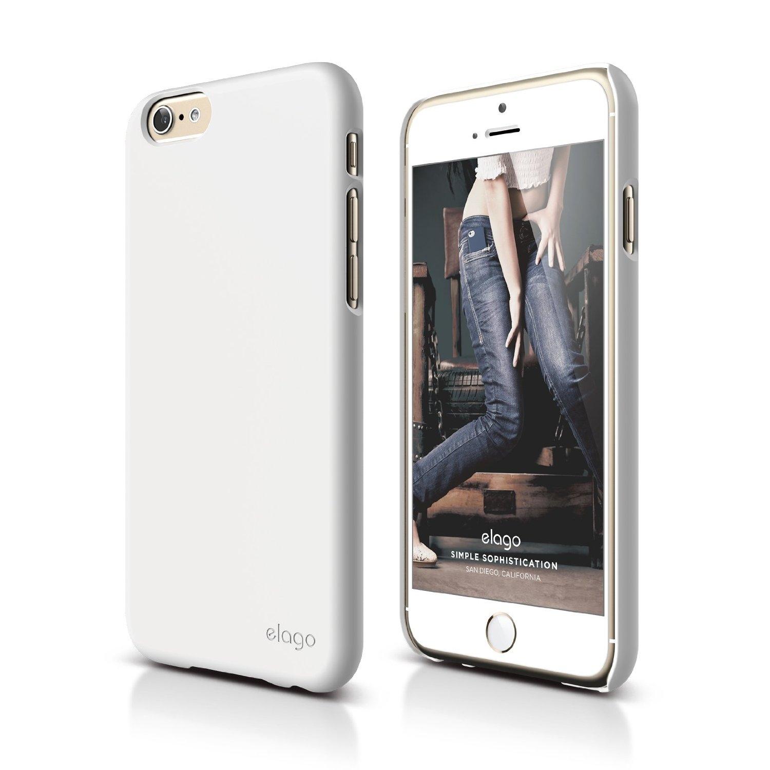 Качествен кейс и HD покритие за iPhone 6 - Elago S6 Slim Fit 2 Case + HD Clear Film (бял) | JAR Computers Качествен кейс и HD покритие за iPhone 6 - Elago S6 Slim Fit 2 Case + HD Clear Film (бял)