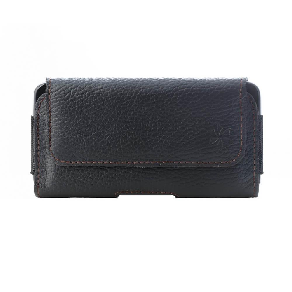 Кожен (естествена кожа) калъф за смартофни с размери до 157 x 77 мм - Honju Horizon Belt Leather Case Universal 3XL Slim (черен) | JAR Computers Кожен (естествена кожа) калъф за смартофни с размери до 157 x 77 мм - Honju Horizon Belt Leather Case Universal 3XL Slim (черен)