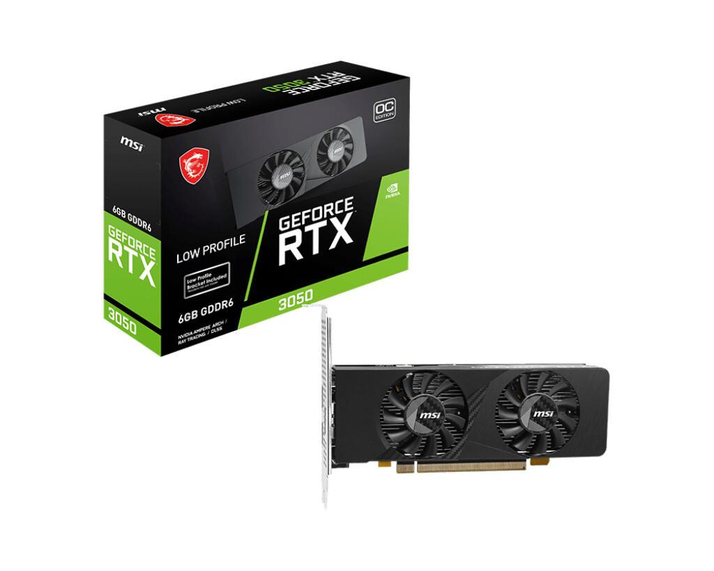 MSI GEFORCE RTX 3050 LP E 6G OC видео карта NVIDIA 6 GB GDDR6