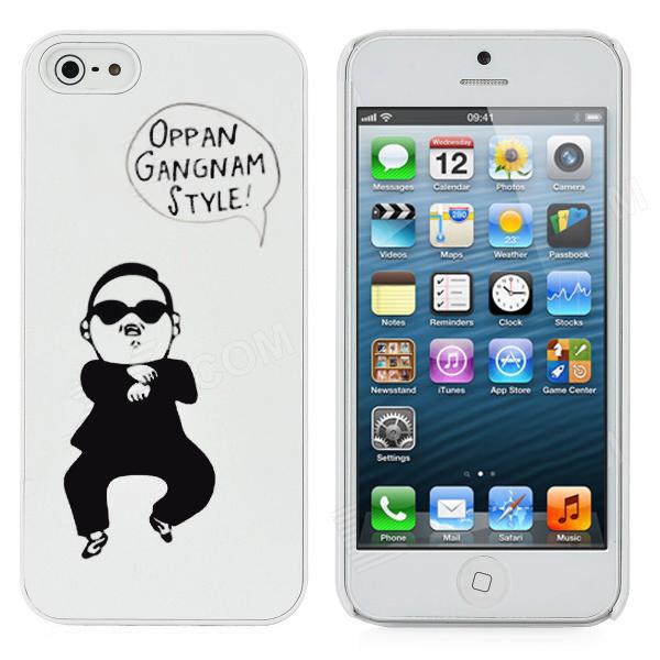 Поликарбонатов кейс за iPhone 5, iPhone 5S, iPhone SE - Gangnam Style Case (бял) | JAR Computers Поликарбонатов кейс за iPhone 5, iPhone 5S, iPhone SE - Gangnam Style Case (бял)