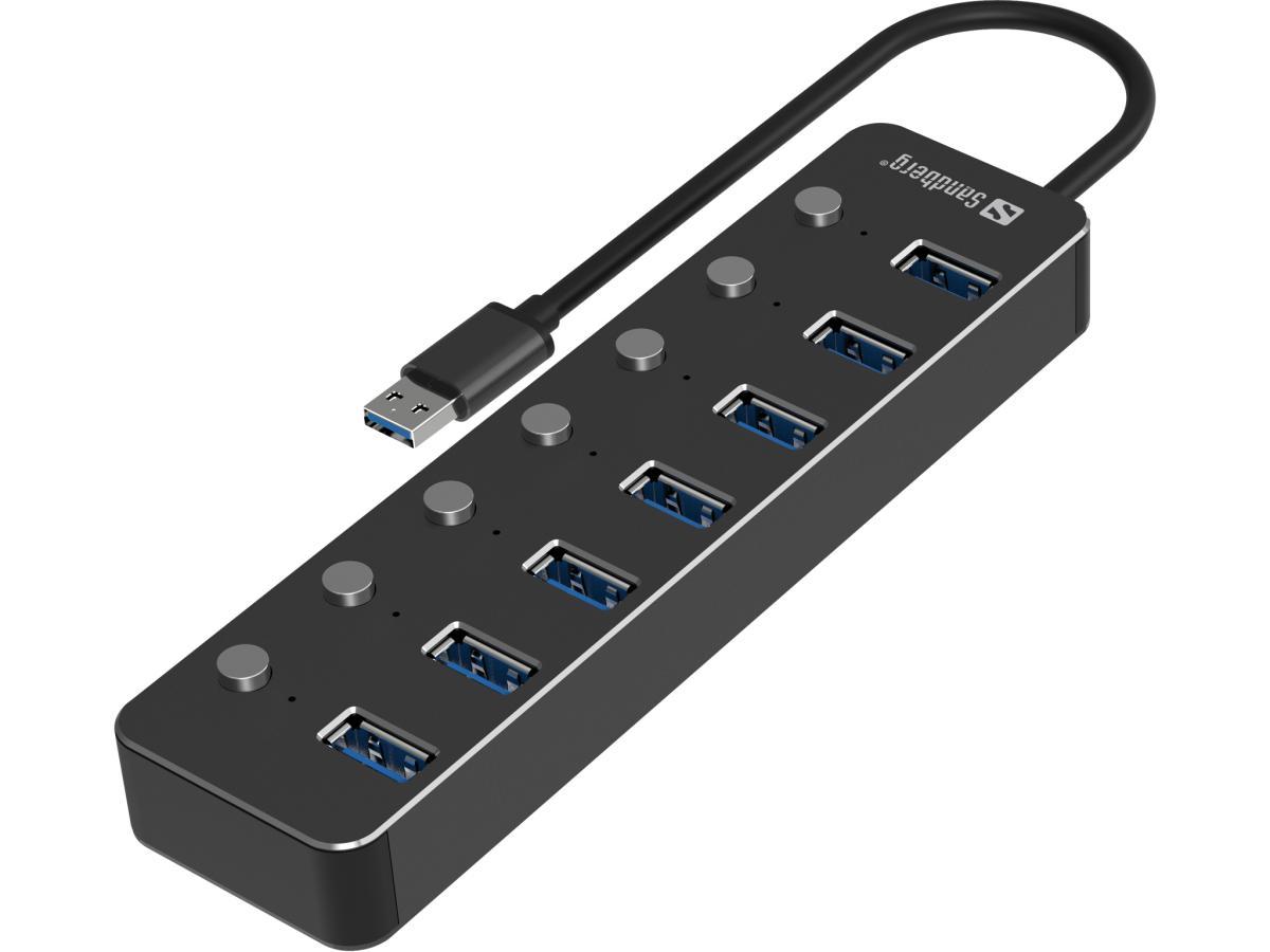 Sandberg USB 3.0 Hub 7 Ports | JAR Computers Sandberg USB 3.0 Hub 7 Ports