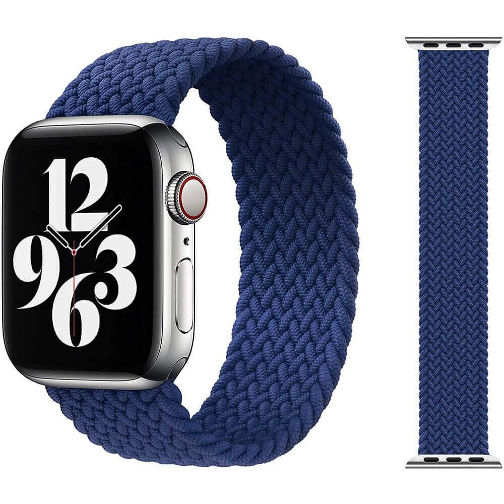 Текстилна каишка за Apple Watch 38мм, 40мм, 41мм, 42мм (2024) - Sdesign Braided SoloLoop Band (тъмносин) | JAR Computers Текстилна каишка за Apple Watch 38мм, 40мм, 41мм, 42мм (2024) - Sdesign Braided SoloLoop Band (тъмносин)