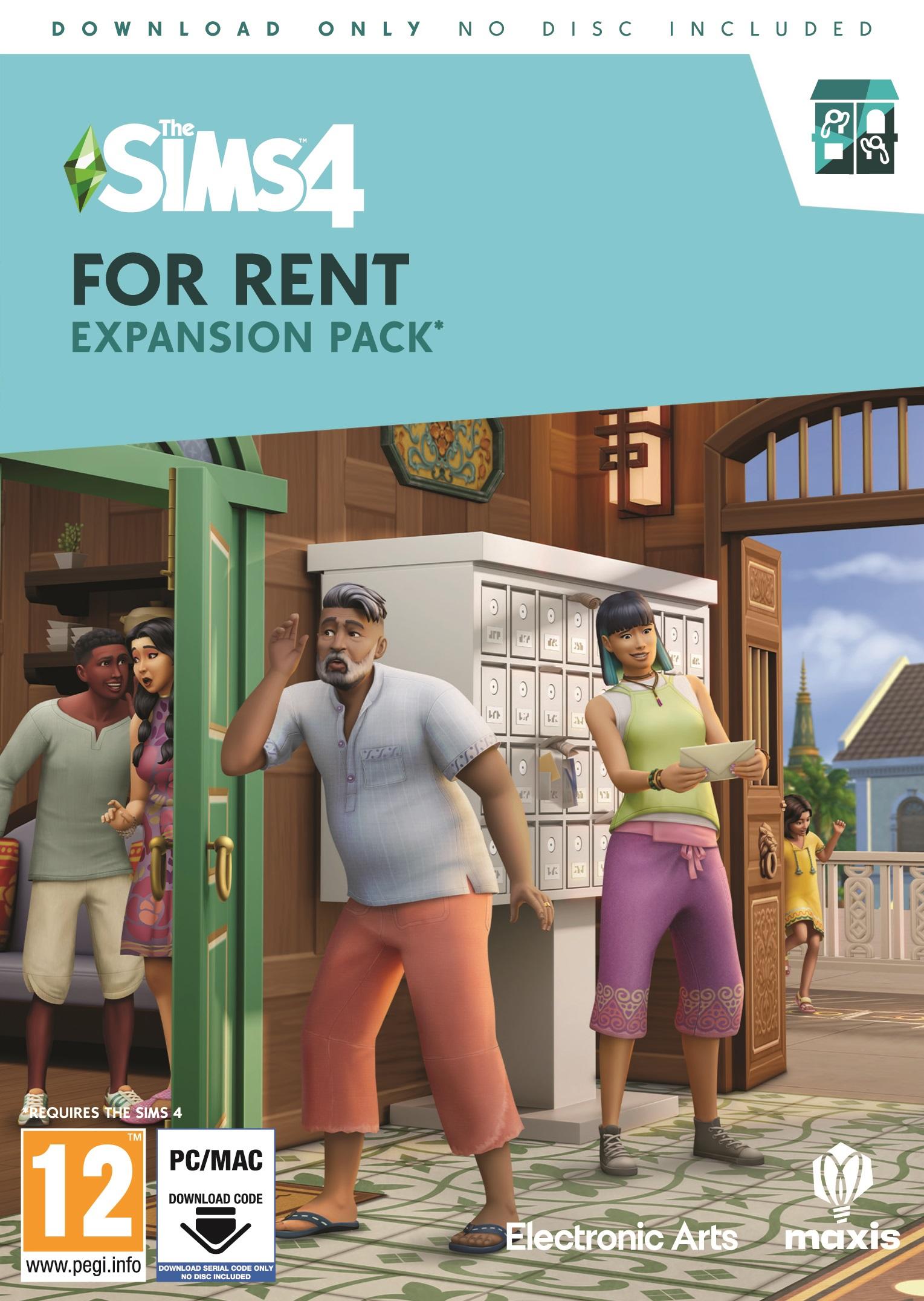 The Sims 4: For Rent Expansion Pack - Код в кутия (PC)