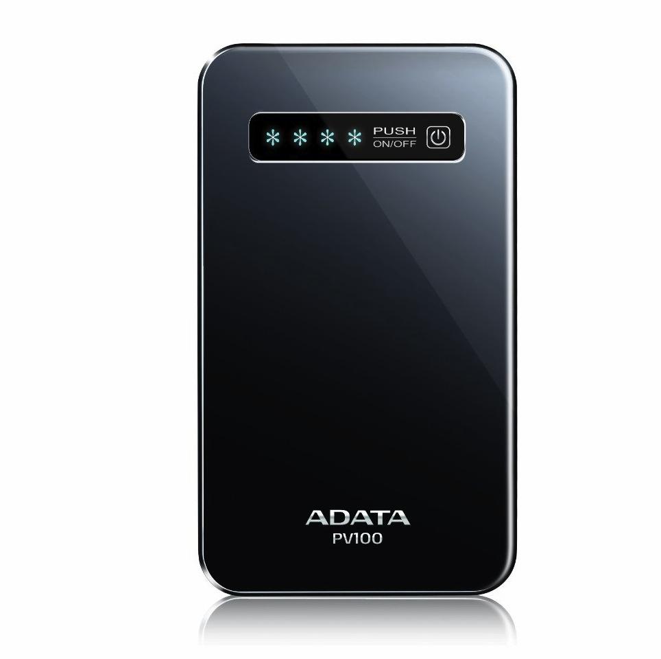Външна батерия 4200 mAh с USB изход за мобилни телефони и таблети - Adata Power Bank PV100 | JAR Computers Външна батерия 4200 mAh с USB изход за мобилни телефони и таблети - Adata Power Bank PV100