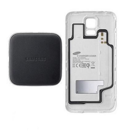 Заден капак и пад за безжично захранване на Samsung Galaxy S5 SM-G900 - Samsung Inductive Wireless Charging Kit EP-WG900 (бял) | JAR Computers Заден капак и пад за безжично захранване на Samsung Galaxy S5 SM-G900 - Samsung Inductive Wireless Charging Kit EP-WG900 (бял)