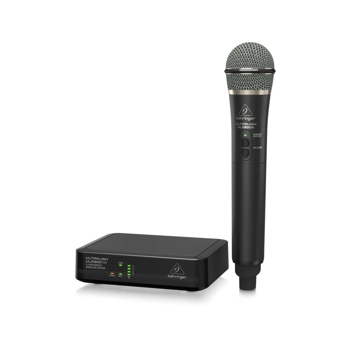 Behringer ULM300MIC Ultralink безжична цифрова микрофонна система с ръчен микрофон и приемник | JAR Computers Behringer ULM300MIC Ultralink безжична цифрова микрофонна система с ръчен микрофон и приемник