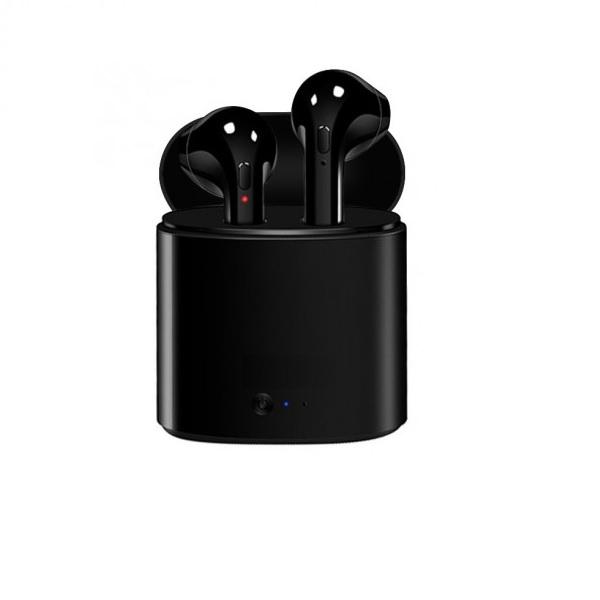 Безжични Bluetooth слушалки с микрофон за мобилни устройства - I7S TWS Twins True Wireless Earbuds (черен) | JAR Computers Безжични Bluetooth слушалки с микрофон за мобилни устройства - I7S TWS Twins True Wireless Earbuds (черен)