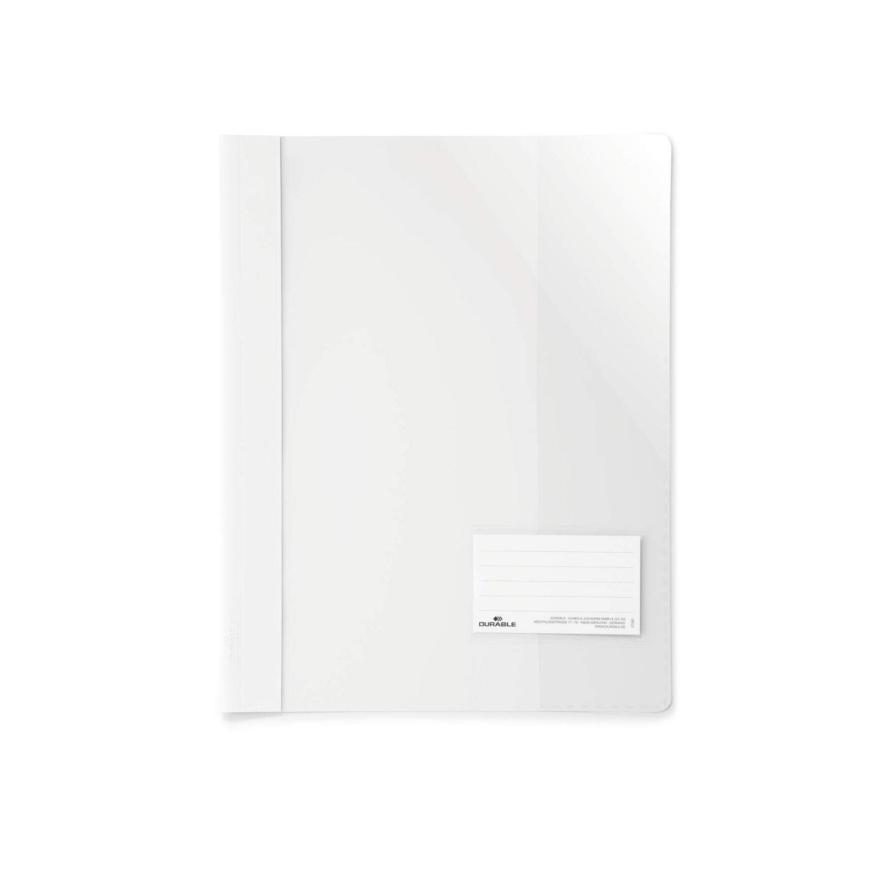 Durable Папка, A4+, PP, с джоб за визитка, бяла | JAR Computers Durable Папка, A4+, PP, с джоб за визитка, бяла