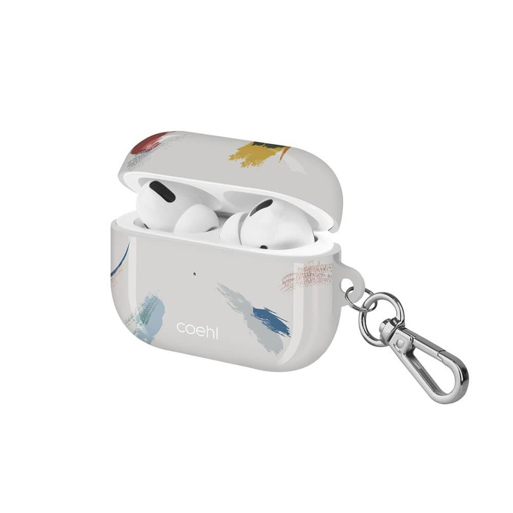 Хибриден силиконов калъф с карабинер за Apple Airpods Pro - Uniq Coehl Reverie Case (бял) | JAR Computers Хибриден силиконов калъф с карабинер за Apple Airpods Pro - Uniq Coehl Reverie Case (бял)