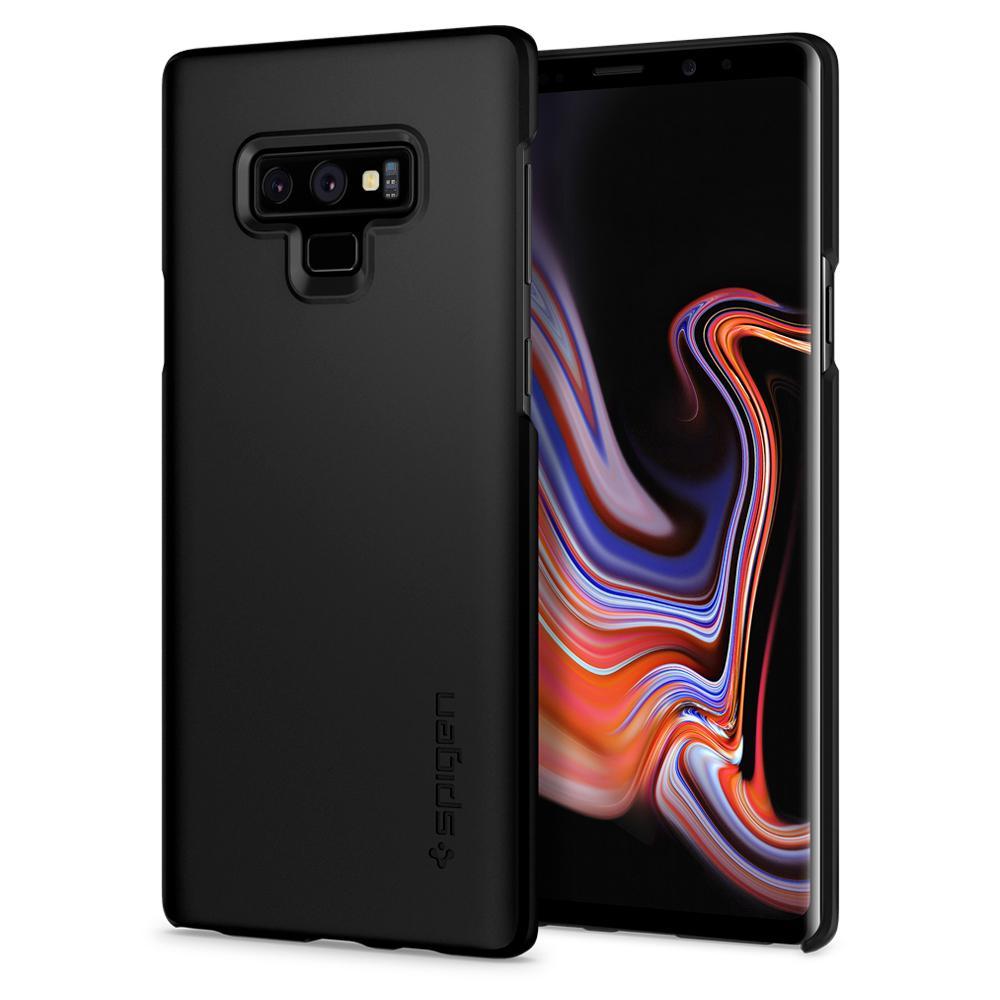 Качествен тънък матиран кейс за Samsung Galaxy Note 9 - Spigen Thin Fit Case (черен) | JAR Computers Качествен тънък матиран кейс за Samsung Galaxy Note 9 - Spigen Thin Fit Case (черен)