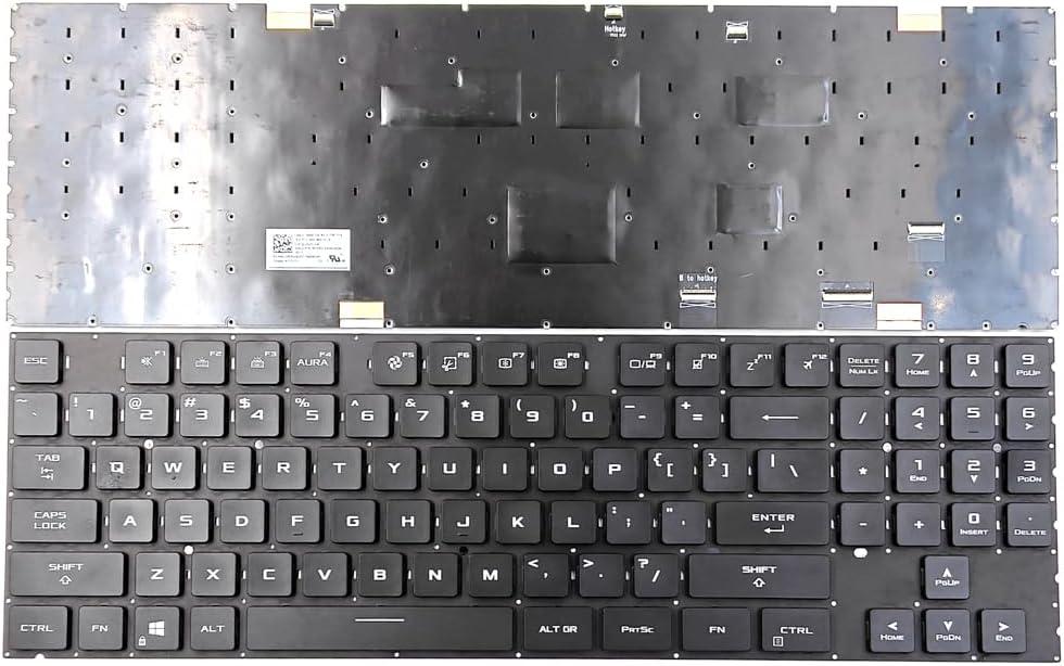 Клавиатура за лаптоп Asus ROG Strix Scar 17 G733Z G733Q Черна Без Рамка С Малък Ентър, с Подсветка | JAR Computers Клавиатура за лаптоп Asus ROG Strix Scar 17 G733Z G733Q Черна Без Рамка С Малък Ентър, с Подсветка