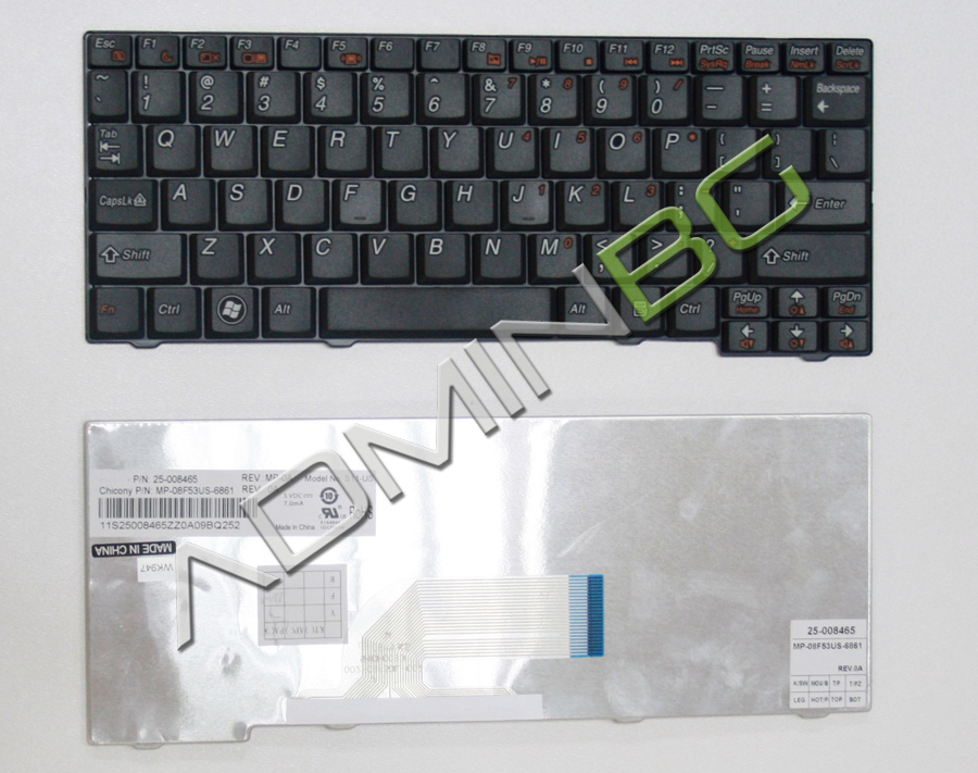 Клавиатура за лаптоп Lenovo IdeaPad S10-2 - Черна | JAR Computers Клавиатура за лаптоп Lenovo IdeaPad S10-2 - Черна