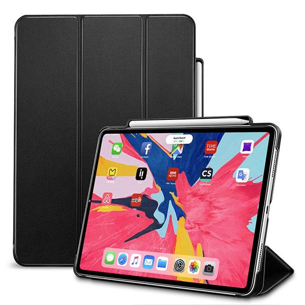 Кожен калъф с поставка и отделение за Apple Pencil за iPad Pro 11 (2018) - ESR Yippee Leather Case (черен) | JAR Computers Кожен калъф с поставка и отделение за Apple Pencil за iPad Pro 11 (2018) - ESR Yippee Leather Case (черен)