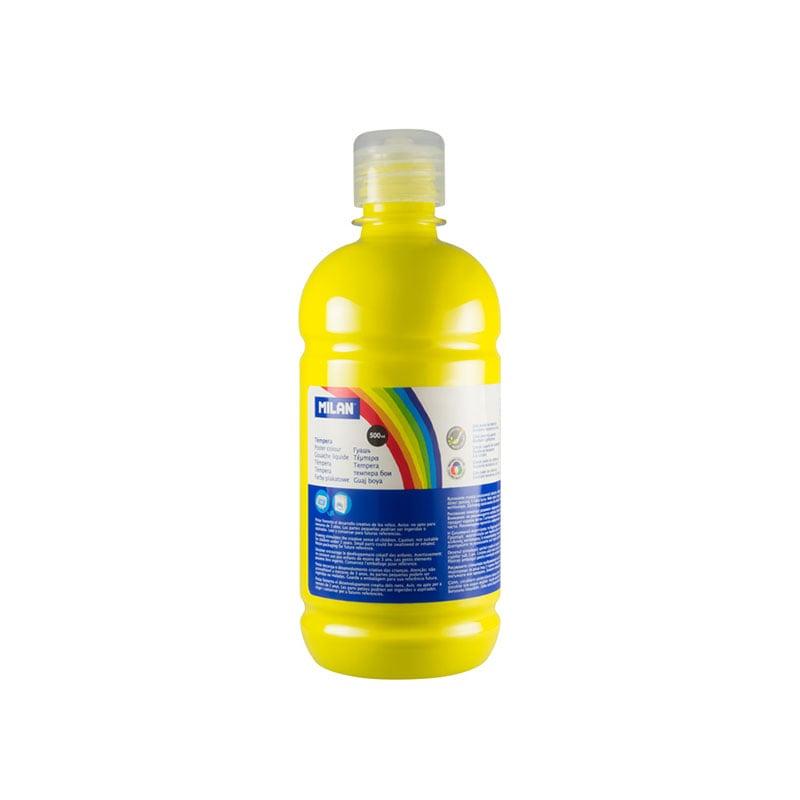 Milan Темперна боя, в бутилка, жълта, 500 ml, 6 броя | JAR Computers Milan Темперна боя, в бутилка, жълта, 500 ml, 6 броя