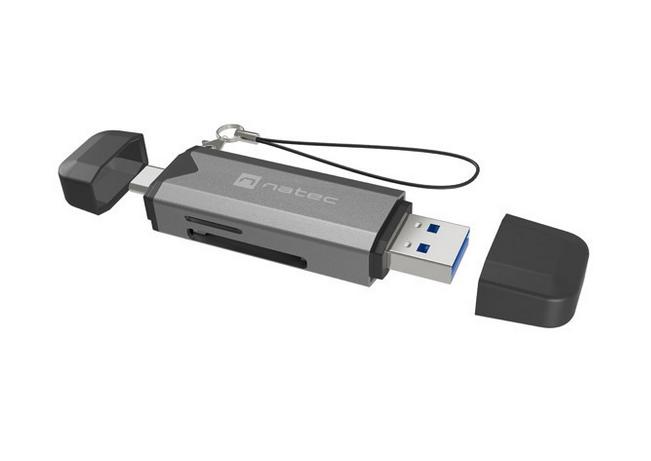 Natec Scarab 3 USB-C/USB-A 3.2 Gen.1 SD/Micro SD Card reader | JAR Computers Natec Scarab 3 USB-C/USB-A 3.2 Gen.1 SD/Micro SD Card reader