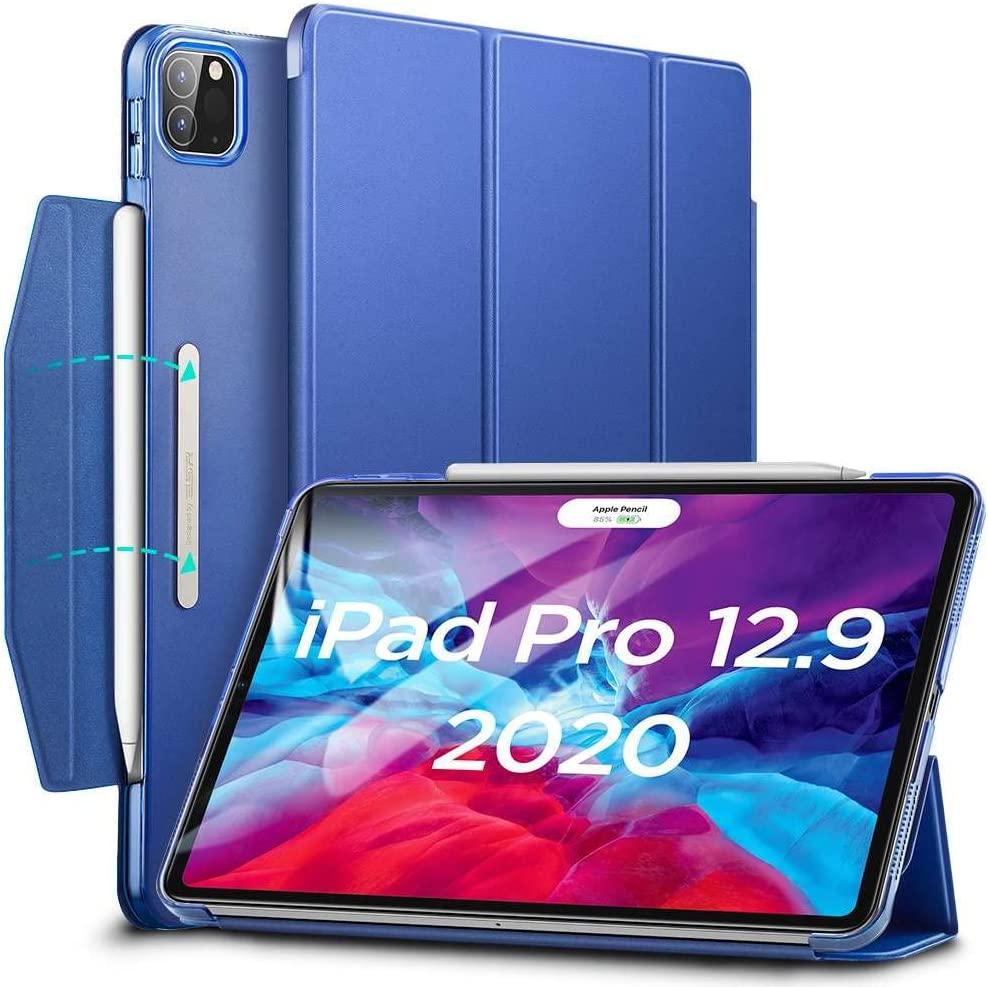 Полиуретанов калъф с поставка и отделение за Apple Pencil 2 за iPad Pro 12.9 M2 (2022), iPad Pro 12.9 M1 (2021), iPad Pro 12.9 (2020), iPad Pro 12.9 (2018) - ESR Ascend Trifold Case (син) | JAR Computers Полиуретанов калъф с поставка и отделение за Apple Pencil 2 за iPad Pro 12.9 M2 (2022), iPad Pro 12.9 M1 (2021), iPad Pro 12.9 (2020), iPad Pro 12.9 (2018) - ESR Ascend Trifold Case (син)