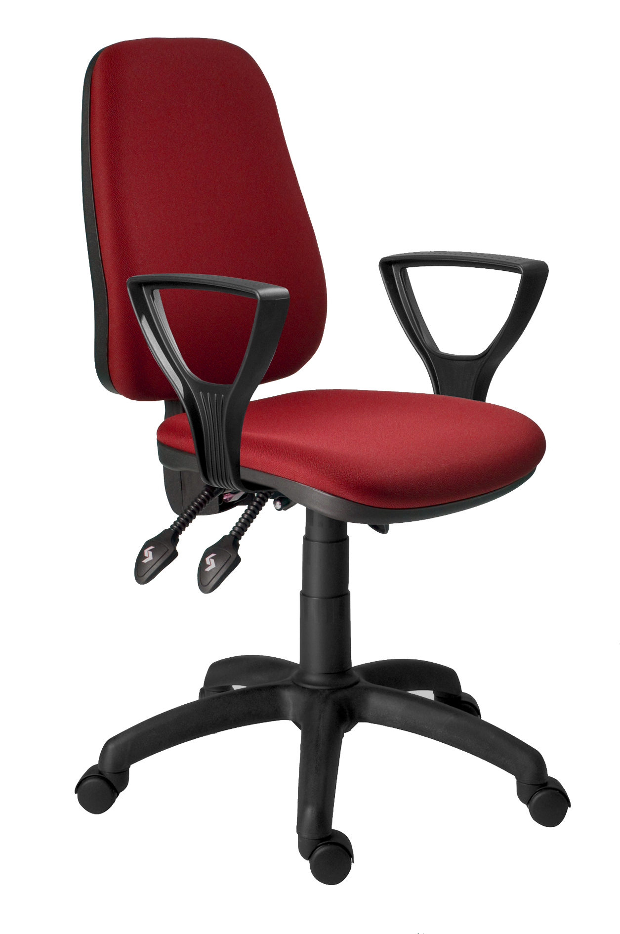 Работен стол Antares 1140 ASYN BR25, дамаска D3, червен | JAR Computers Работен стол Antares 1140 ASYN BR25, дамаска D3, червен