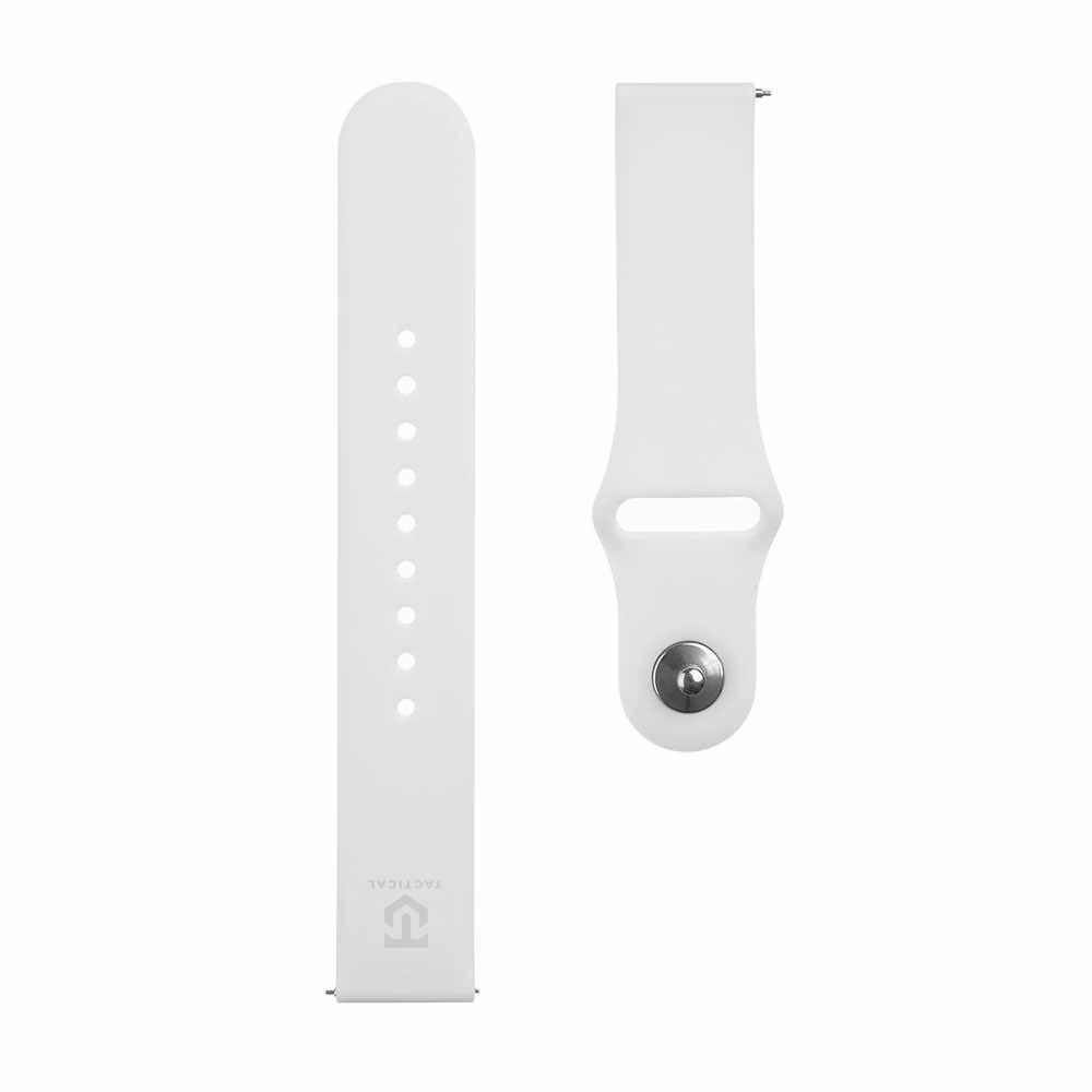 Силиконова каишка за Samsung Galaxy Watch, Huawei Watch, Xiaomi, Garmin и други часовници с 20мм захват - Tactical 436 Silicone Sport Band 20mm (бял) | JAR Computers Силиконова каишка за Samsung Galaxy Watch, Huawei Watch, Xiaomi, Garmin и други часовници с 20мм захват - Tactical 436 Silicone Sport Band 20mm (бял)