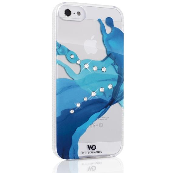 Син - White Diamonds Liquids- дизайнерски кейс за iPhone 5, iPhone 5S, iPhone SE (с кристали на Сваровски) | JAR Computers Син - White Diamonds Liquids- дизайнерски кейс за iPhone 5, iPhone 5S, iPhone SE (с кристали на Сваровски)