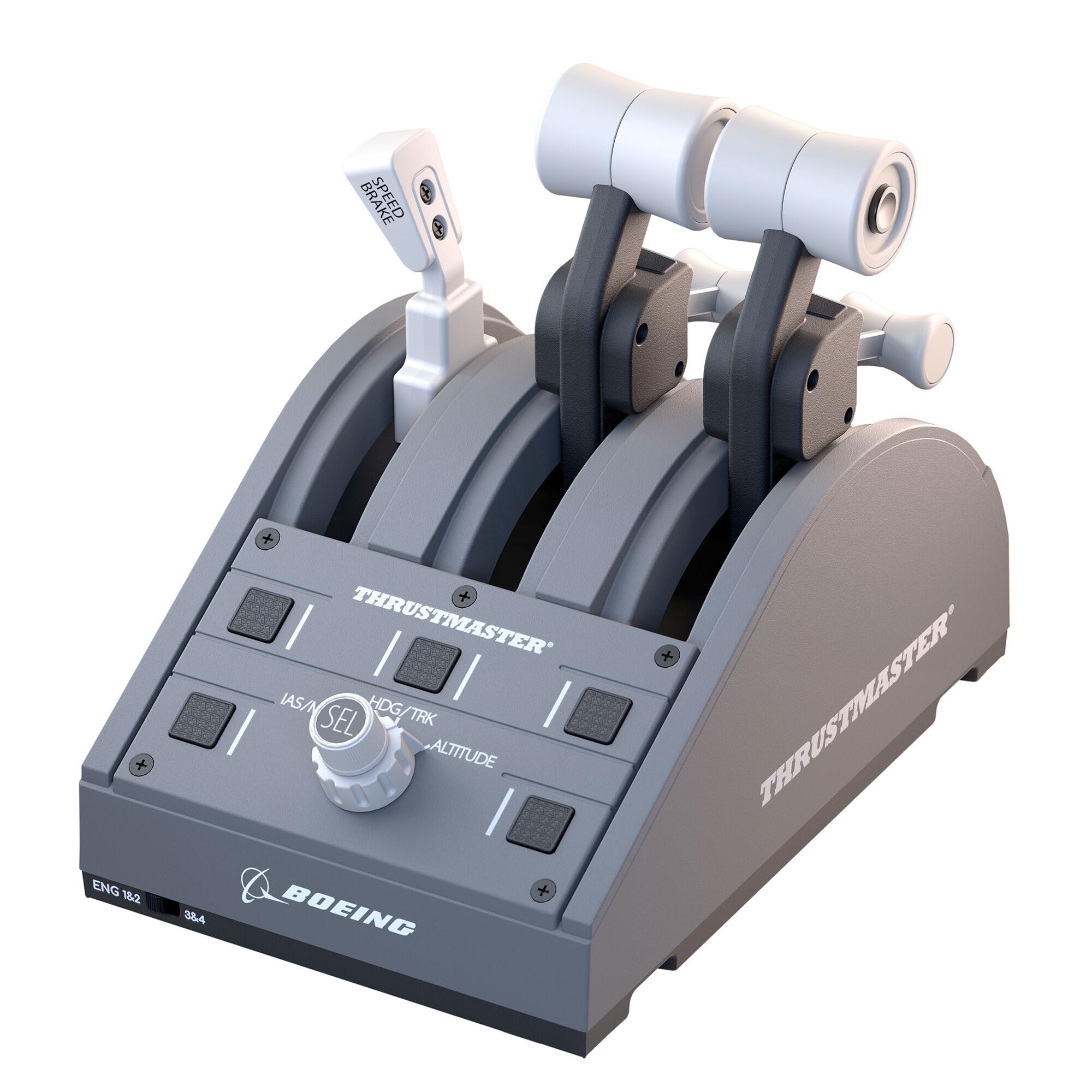 Thrustmaster TCA Quadrant Boeing Edition Сив USB Джойстик Персонален компютър, Xbox, Xbox One X, Xbox Series S | JAR Computers Thrustmaster TCA Quadrant Boeing Edition Сив USB Джойстик Персонален компютър, Xbox, Xbox One X, Xbox Series S
