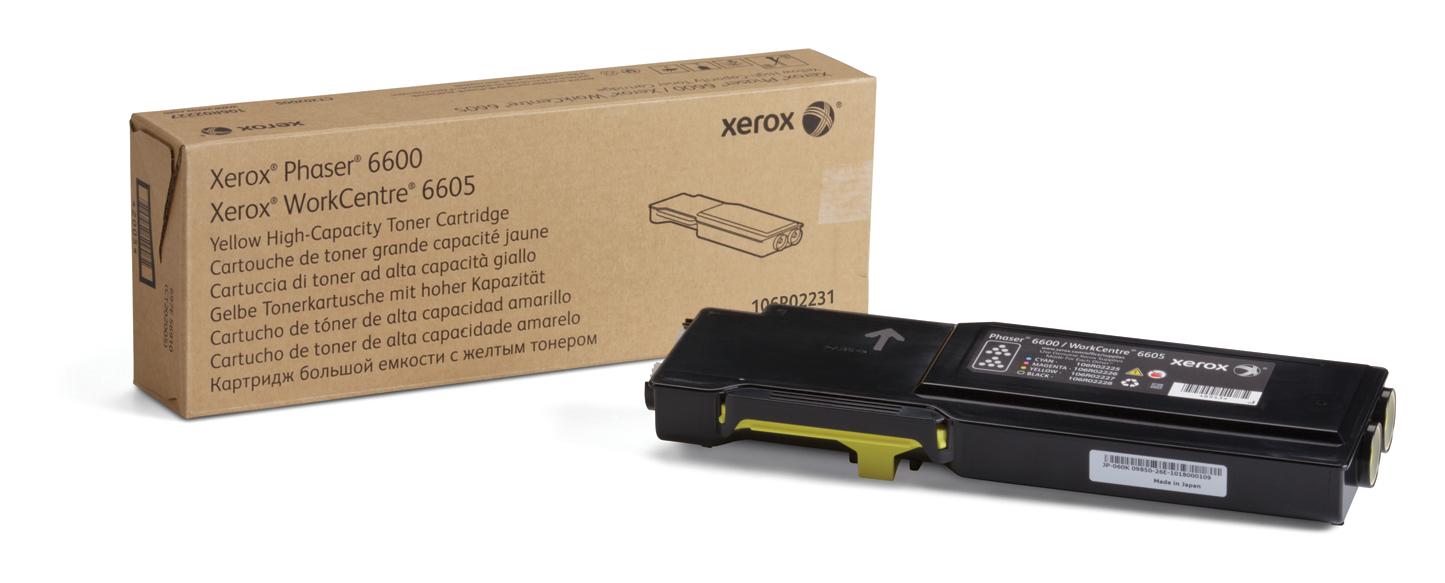 Тонер касета за Xerox WorkCentre 6605 Series/Phaser 6600 Series - Toner - 106R02231 - Yellow - XL - PN 106R02231 | JAR Computers Тонер касета за Xerox WorkCentre 6605 Series/Phaser 6600 Series - Toner - 106R02231 - Yellow - XL - PN 106R02231