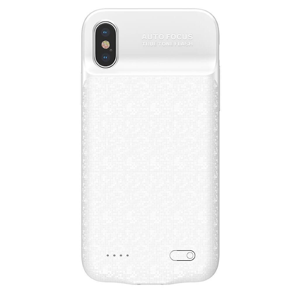 Удароустойчив кейс с вградена батерия за iPhone XS, iPhone X - Baseus Plaid Backpack Power Bank Battery Case 3500mAh (бял) | JAR Computers Удароустойчив кейс с вградена батерия за iPhone XS, iPhone X - Baseus Plaid Backpack Power Bank Battery Case 3500mAh (бял)