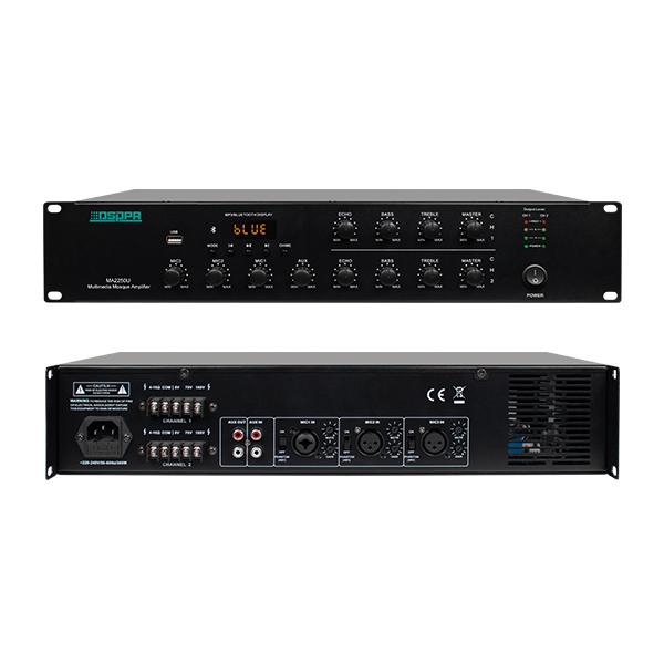 2x250W усилвател с вграден 2-канален зонов селектор, MA2250U | JAR Computers 2x250W усилвател с вграден 2-канален зонов селектор, MA2250U